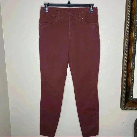 KUHL Women's Brooke Skinny Jeans Burgundy Pants Sz 10 - Picture 1 of 10